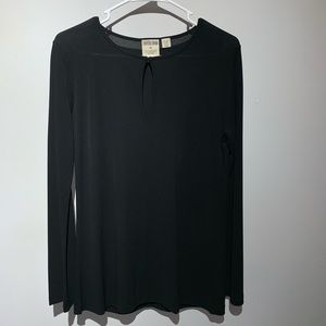 Black long sleeve top